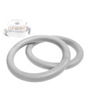 Fitwood ULPU Turnringe, grau - weiße Riemen