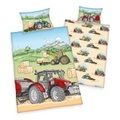 babybest® Flanell-Bettwäsche Traktor 100 x 135 cm