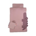 Done by Deer, Done by Deer? Bettwäsche-Set Junior Sleepy 100 x 140 cm Croco Rosa