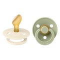BIBS® Schnuller Colour Anatomischer Sauger Sage & Ivory 6-18 Monate, 2 Stk.