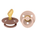 BIBS® Schnuller Colour Anatomischer Sauger Woodchuck & Blush 6-18 Monate, 2 Stk.