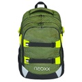 NEOXX, neoxx Schulrucksack »Active, All about Neon«, reflektierende Details, aus recycelten PET-Flaschen
