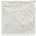 Bébé-jou, Bebe Jou KAPUZENBADETUCH , 301021 , Grün, Weiss , Textil , Tier , 75x1 cm , angenehm weich, hochwertige Qualität, schadstoffgeprüft , 008296016801