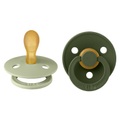 BIBS® Schnuller Colour Symmetrischer Sauger Sage & Hunter Green 6-18 Monate, 2 Stk.