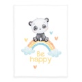 Herding Kuscheldecke Regenbogen Panda 75 x 100 cm
