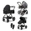 MOON Kombikinderwagen Clicc black melange
