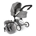 Bayer Chic 2000, Kombi-Puppenwagen LINUS in jeans grau
