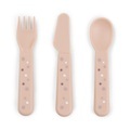 Done by Deer? Kinderbesteck Set Foodie Happy dots Rosa