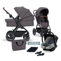 Kinderkraft, Kinderkraft Kinderwagen B Tour 3 in 1 Mink Pro Dark Grey