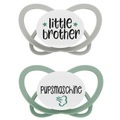 nip® Schnuller My Butterfly Green Special Edition, Größe 3 (16 - 32 Monate), little brother / Pupsmaschine