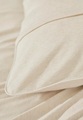 Jersey-Bettwäsche Liam aus Bio-Baumwolle - naturfarben Grösse155x220 / 80x80 cm
