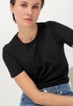 Damen Kurzarm-Shirt aus Bio-Baumwolle - schwarz Grösse48