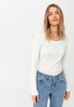 Damen Langarm-Shirt aus Bio-Baumwolle - weiß Grösse44