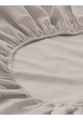 Perkal-Spannbettlaken aus Bio-Baumwolle - beige Grösse180x200 cm