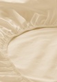 Satin-Spannbetttuch aus Bio-Baumwolle - gelb Grösse140-160x200 cm