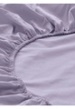Satin-Spannbetttuch aus Bio-Baumwolle - lila Grösse90-100x200 cm