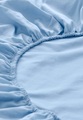 Satin-Spannbetttuch aus Bio-Baumwolle - blau Grösse140-160x200 cm