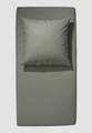 Satin-Spannbetttuch aus Bio-Baumwolle - grün Grösse90-100x200 cm