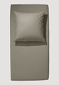 hessnatur Satin Spannbetttuch aus Bio-Baumwolle - grün Grösse90-100x200 cm