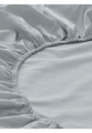 hessnatur Satin Spannbetttuch aus Bio-Baumwolle - grau Grösse140-160x200 cm