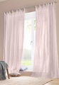 Vorhang Marc mit Schlaufen aus Bio-Baumwolle - rosa Grösse225x135 cm