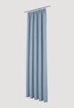Vorhang mit Faltenband aus Bio-Baumwolle - blau Grösse225x135cm