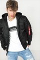 Alpha Industries Wattierte Bomberjacke | schwarz | Herren | M