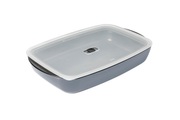 Kuhn Rikon - EASY Glas Ofenform beschichtet mit Deckel mittel 2 L