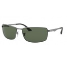 Ray-Ban RB3498 - 004-71 Gunmetal / Green 64-17