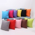 1 Stück weicher Plüsch-Kissenbezug, einfarbig, bonbonfarben, mehrfarbig, einfacher quadratischer Reißverschluss, traditionelles klassisches Outdoor-Kissen für Sofa, Couch, Bett, Stuhl Lightinthebox