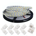 LED Licht Strip Lichtband 5m Flexible LED-LeuchtStreifen 300 LEDs 5050 SMD 10mm Warmes Weiß Weiß Schneidbar Abblendbar Verbindbar 12 V / Für Fahrzeuge geeignet / Selbstklebend Leicht Wasserdicht IP44 Lightinthebox