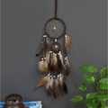 Traumfänger handgemachtes Geschenk mit kleinem Kreis Farbverlauf Feder und Perlen Wandbehang Dekor Kunst indischen Stil 5511 cm Lightinthebox
