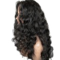 Unbearbeitet Echthaar 13x4 Spitzenfront Perücke Stufenhaarschnitt Brasilianisches Haar Wellen Schwarz Perücke 130% Haardichte mit Babyhaar Für Damen dunkler Hautfarbe Für Damen Kurz Lang Mittlerer Lightinthebox