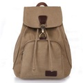 Damen Rucksack Leinentasche Schultasche Rucksack Segeltuch Volltonfarbe Hohe Kapazität Pure Farbe Täglich Outdoor Blau Schwarz Khaki Kaffee Lightinthebox