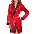 damenbademäntel kleid bademäntel home party täglich spitze patchwork reine farbe acryl satin einfach lässig weich frühling sommer v-ausschnitt langarm schnürgürtel inklusive spa Lightinthebox