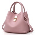 Damen Handtasche Schulter Träger Tragetasche Bucket-Taschen Lackleder PU-Leder Täglich Festtage Reißverschluss Feste Farbe Schwarz Rosa Rote Lightinthebox