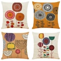 4 Stück Wurfkissenbezüge floral floralamp;Pflanzen Vintage traditionelles klassisches Heimsofa dekoratives Wohnzimmer Outdoor-Kissen für Sofa Couch Bett Stuhl Lightinthebox