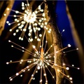 Solarleuchten Outdoor-LED-Starburst-Lichter LED-Feuerwerksstrauß Outdoor-Solargartenlichter 40 Zweige 200led hängender Besen Kupferdrahtlaterne Outdoor-Party Festival Weihnachten wasserdicht Lightinthebox