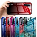 Telefon Hülle Handyhüllen Für Huawei Ganzkörper-Gehäuse Huawei P20 Huawei P20 Pro Huawei P20 lite Huawei P30 Huawei P30 Pro Huawei P30 Lite Spiegel Farbverläufe TPU Gehärtetes Glas Lightinthebox