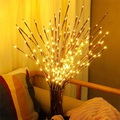 weihnachtsdekor 75cm weidenzweig 20 leds led nachtlicht flexibel warmweiß weiß multi farbe erntedankfest weihnachten wasserdicht party dekorativ aa batterien betrieben Lightinthebox