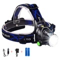 Stirnlampen Fahrradlicht Wasserfest 2000 lm LED Sender 4.0 Beleuchtungsmodus inklusive Batterien und Ladegeräten Wasserfest Campen und Wandern Jagd Angeln UK AU EU USA Blau / Aluminium-Legierung Lightinthebox