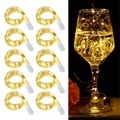 2m Flexible LED-Leuchtstreifen Lichterkette 20 LEDs SMD 0603 10 Stück Warmes Weiß Weiß Mehrfarbig Valentinstag Weihnachten Wasserfest Party Dekorativ Batterien angetrieben Lightinthebox