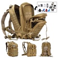 45 L Wanderrucksack Militärischer taktischer Rucksack Atmungsaktiv Multifunktions Leicht Langlebig Verschleißfestigkeit Außen Jagd Angeln Klettern Reise Nylon ACU Farbe CP Farbe Schwarz / JA Lightinthebox