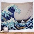Kanagawa Welle Ukiyo-E Wandteppich Kunst Dekor Decke Vorhang hängen zu Hause Schlafzimmer Wohnzimmer Dekoration japanischen Malstil Lightinthebox