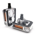 mi.xim Pedale Sicherheit Praktisch Sport 2 Auflagerung Aluminiumlegierung Stahl für Radsport Rennrad Geländerad BMX Silber / schwarz Lightinthebox