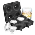 4 Gitter Diamant Eiswürfelschale wiederverwendbare Eiswürfel Hersteller Silikon Eisformen bilden Schokoladenform Whisky Party Bar Werkzeuge Lightinthebox