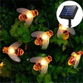 Solar Biene LED Lichterkette Solar Außenleuchte 6,5 m 30led Fee Lichterketten Außen Lichterketten 8 Funktion im Freien wasserdicht für Hochzeitsgarten Rasen Weihnachtsdekoration Solarlampe Lightinthebox