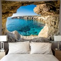Wandteppich Art Deco Decke Vorhang Picknicktisch Stoff hängen zu Hause Schlafzimmer Wohnzimmer Schlafsaal Dekoration Polyester Faser Landschaft Bergwasser See Meer Höhle Lightinthebox