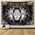Japanische Malerei Stil Kanagawa Welle Wandteppich Kunstdekor Decke Vorhang hängend Zuhause Schlafzimmer Wohnzimmer Dekoration Ukiyo-e Meer Tarot schwarz weiß Lightinthebox