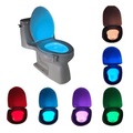 Lighinthebox, cooles geschenk führte toilettensitz nachtlicht badezimmerschüssel bewegungsaktivierter erkennungssensor 8-farbwechsel wasserdichter waschraum für erwachsenes kind Lightinthebox